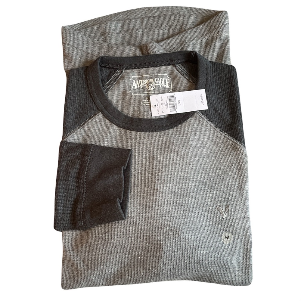 Mens AE Super Soft Raglan Thermal Long Sleeve Sz M